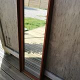 Mirror 60s in curved exotic wood