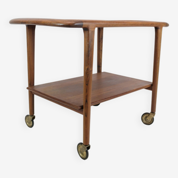 Serving Trolley Made In Rosewood By Niels O. Møller From 1960s