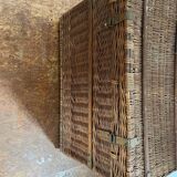 Old wicker transport trunk, early 20th century