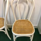 Pair of chairs bistro cane
