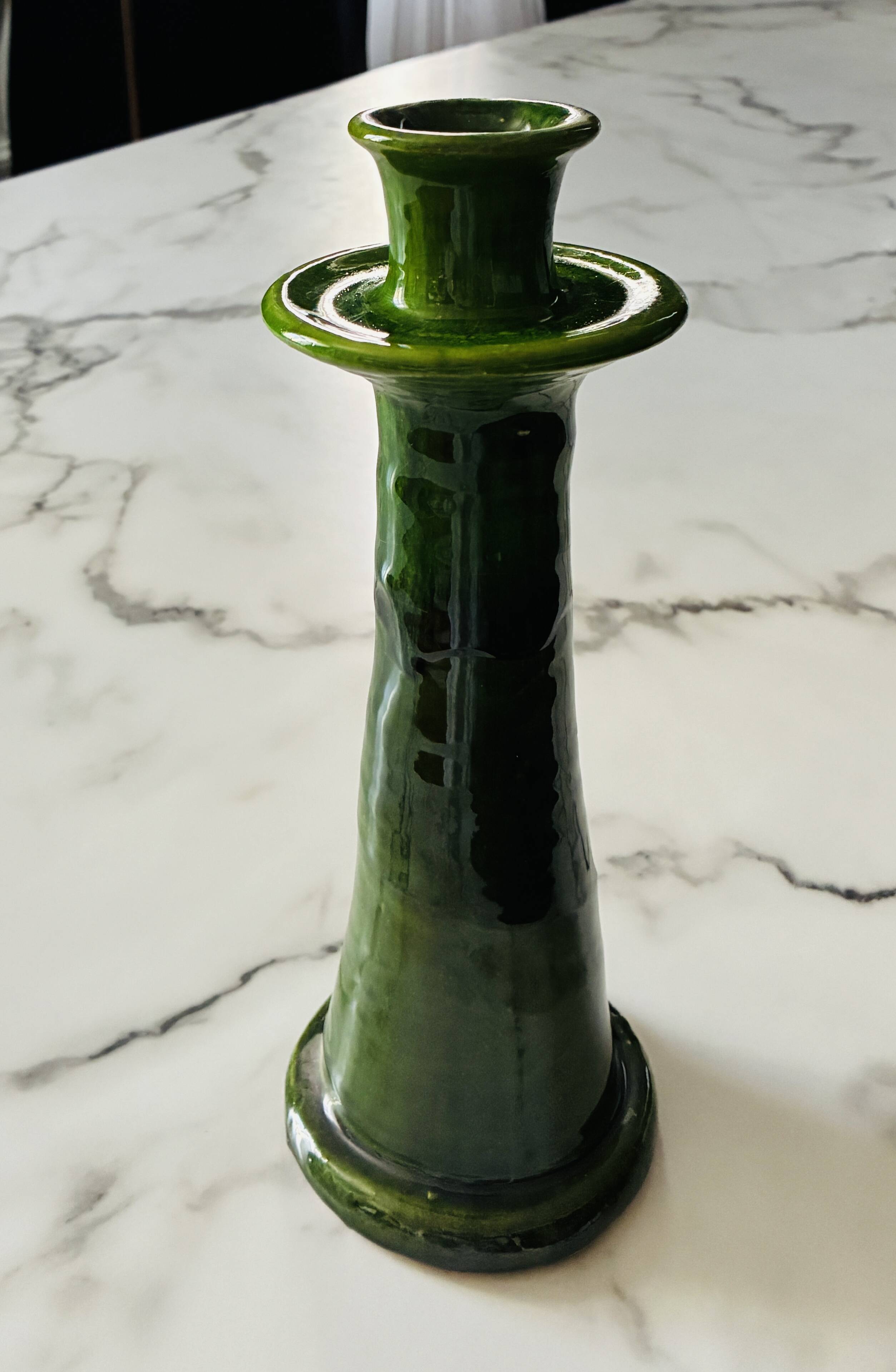 Tamegroute ceramic candlestick