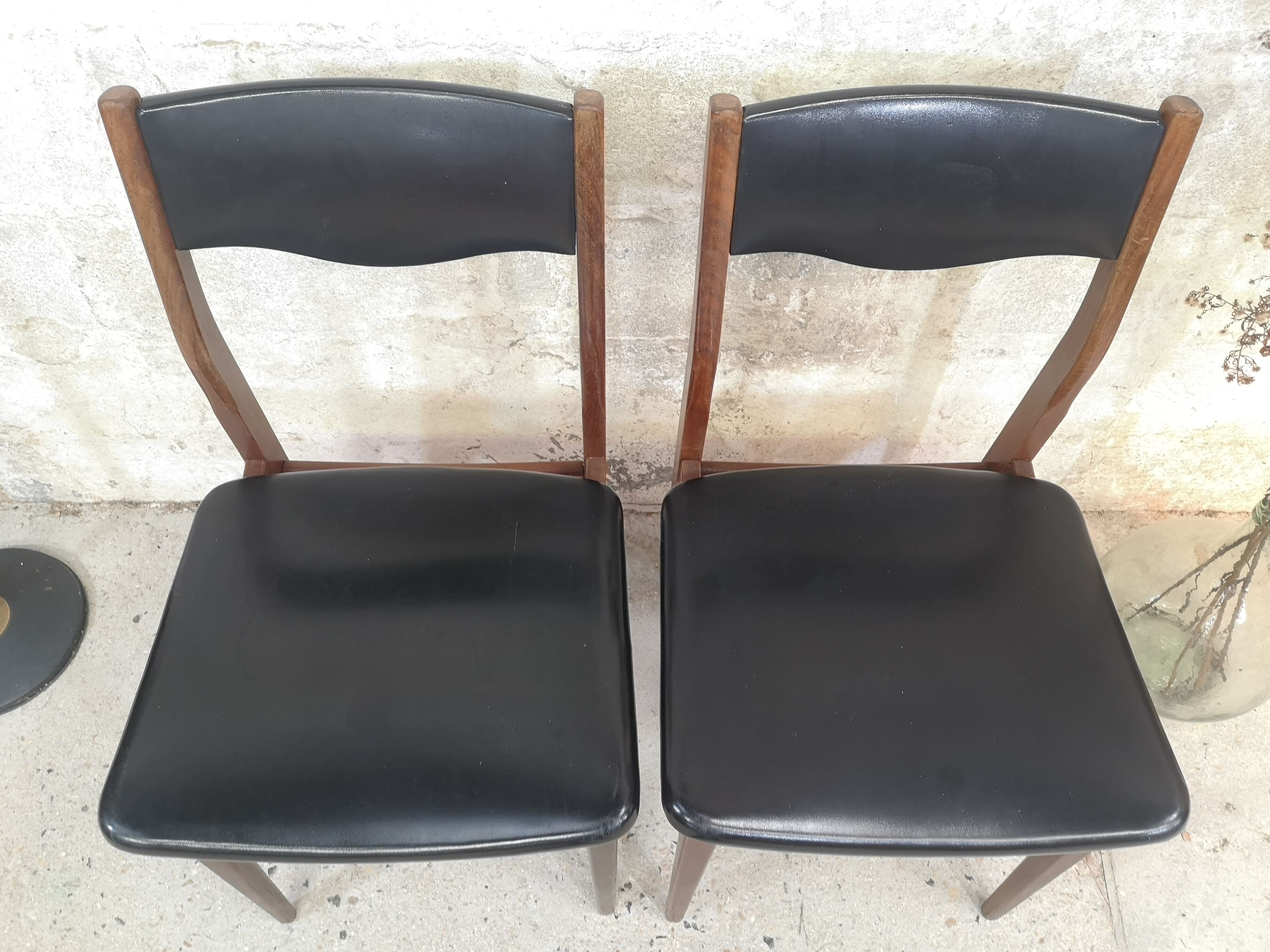 Paire de chaises scandinaves 50/60 teck