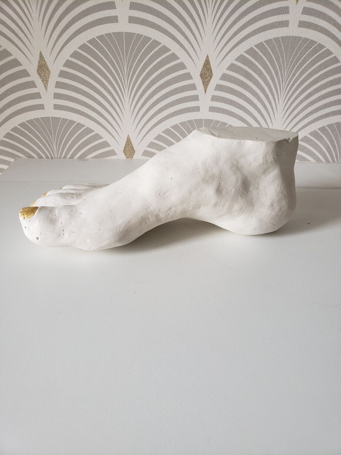 Woman's foot in plaster