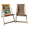 Duo de chaises longues années 60