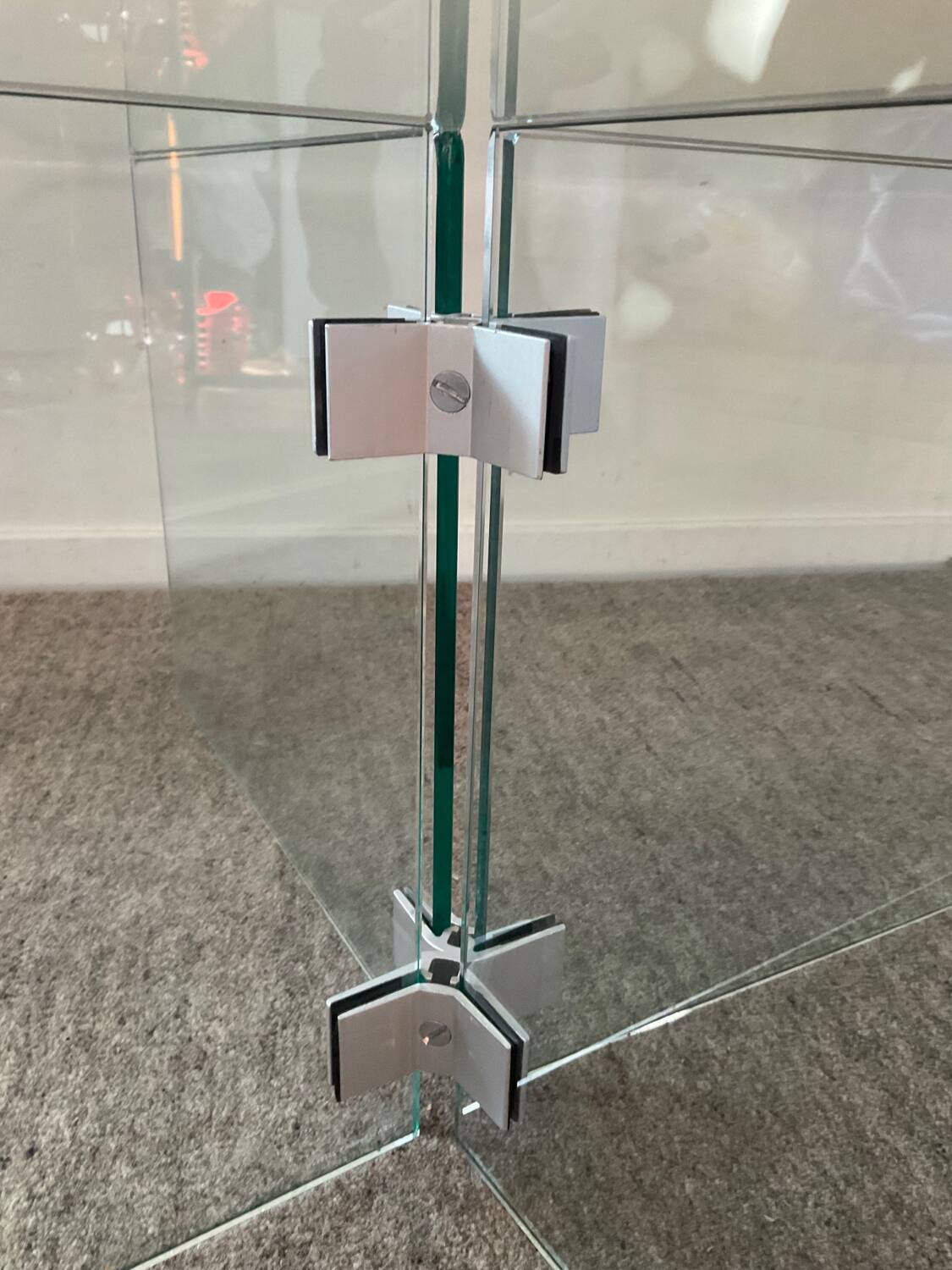 Vintage Ikea glass coffee table