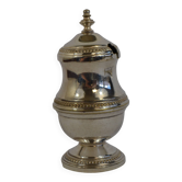 Old tin mustard pot
