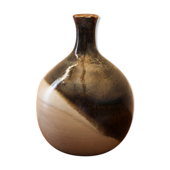 Vase boule en céramique émaillé Gilbert Duprey