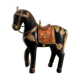 Indian horse wood copper and gilded brass