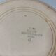 Old salad bowl dish earthenware Digoin floral decoration early twentieth century