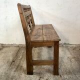 Banc ancien en châtaignier