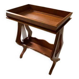 Lyre base side table