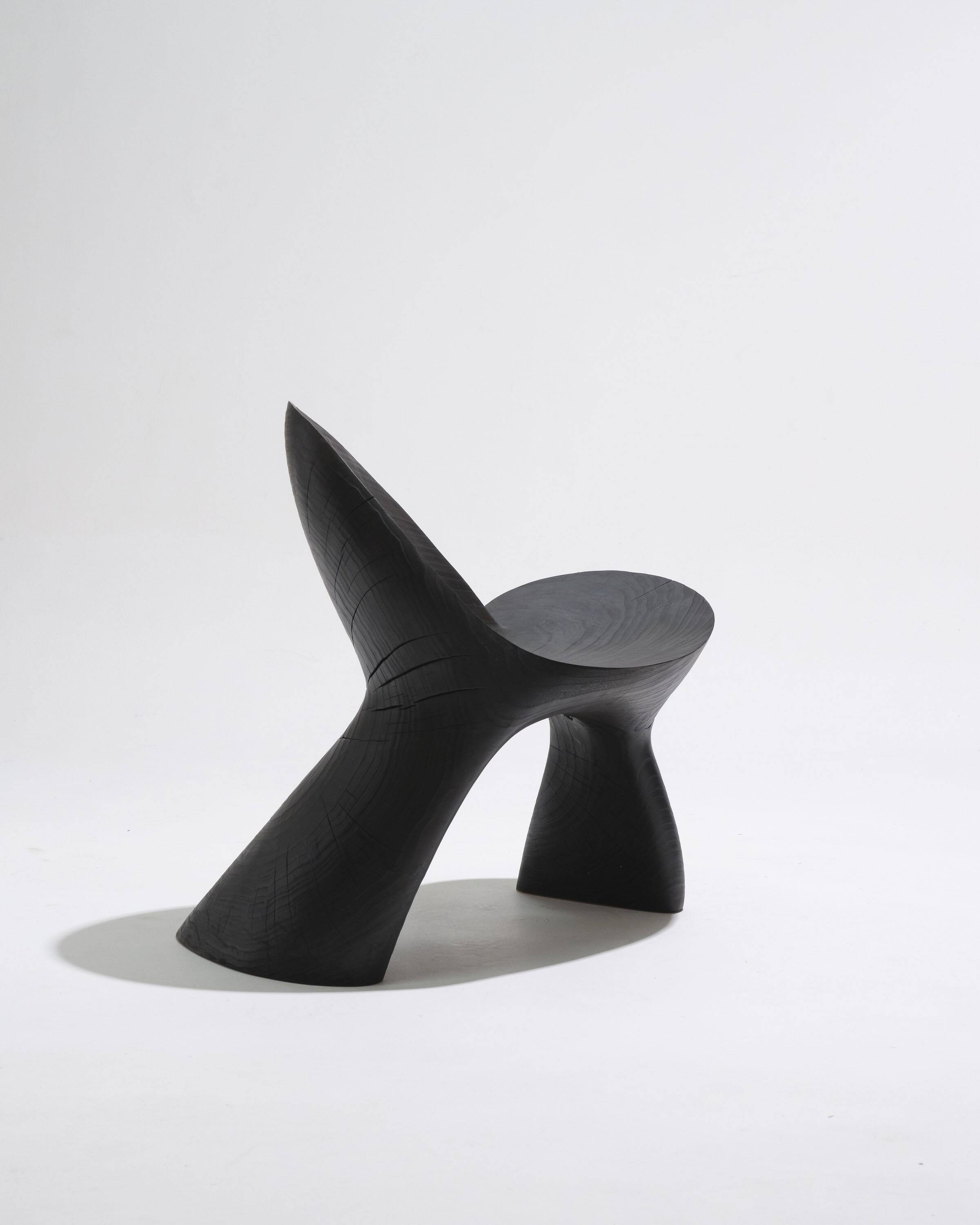 Anetos armchair in black wood