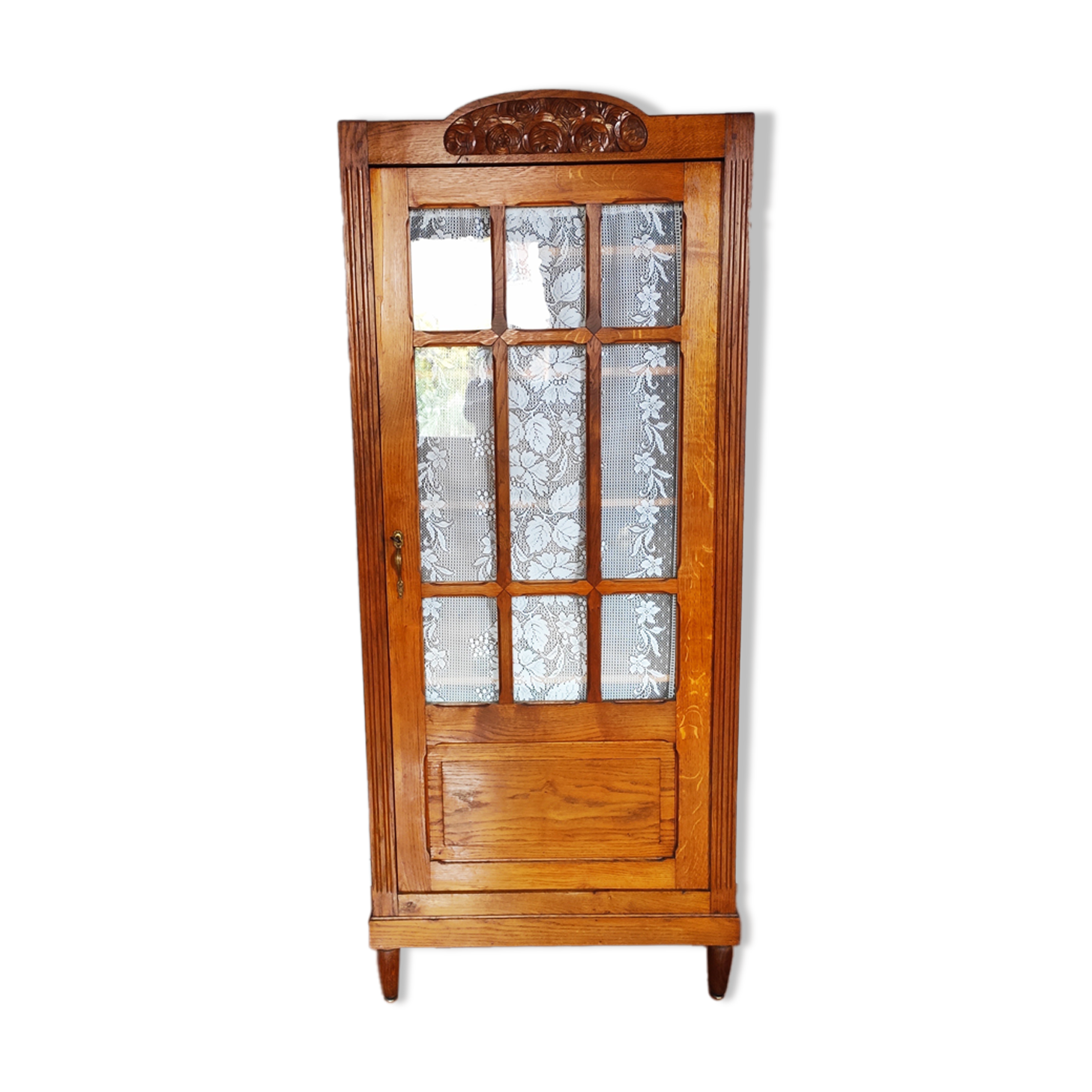 Parisian art deco oak wardrobe