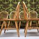Set of 6 Danish pine chairs 1980