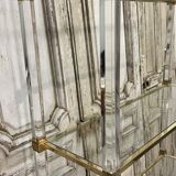 Plexiglass shelf by Pierre Vandel in Hollywood Regency style circa 1970.