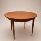 Large extendable French dining table in teak – 1960s