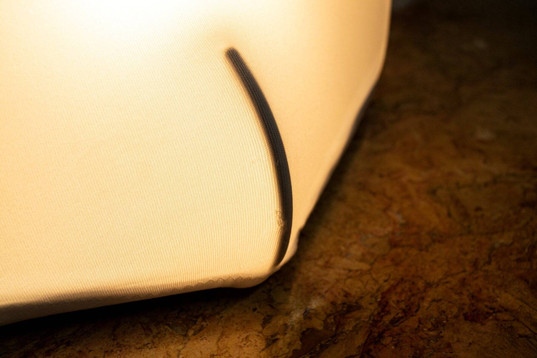 Kaori 1 table lamp in fabric by Kazuhide Takahama for Sirrah, 1970s