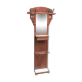 Vestiaire porte manteau en chêne Art Nouveau