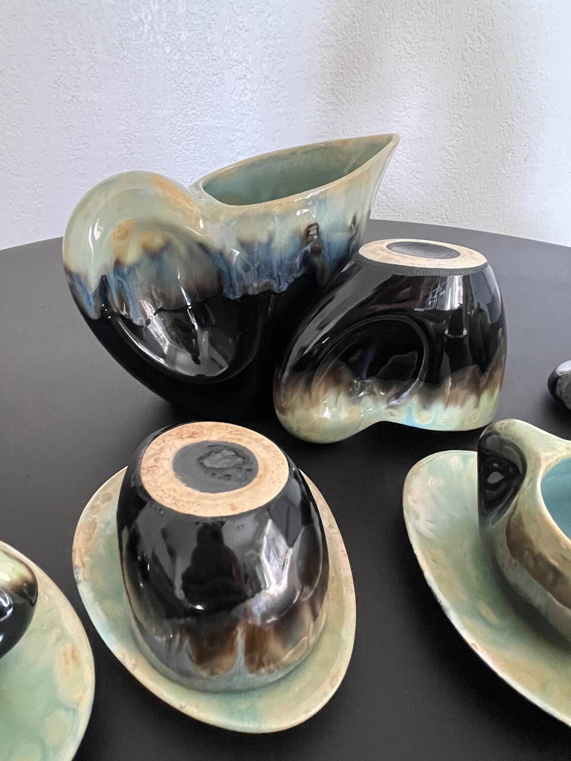 Vallauris ceramic coffee service from the 60s