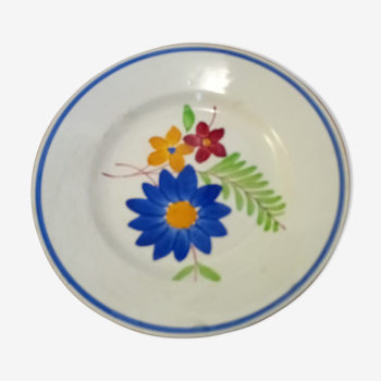 Hand-painted plate antheor Gien
