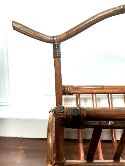 Vintage rattan magazine holders 1960