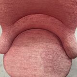 Fauteuil crapaud rouge