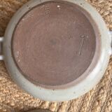 Set of 2 dishes and 2 plates in stoneware from the 70s and 80s