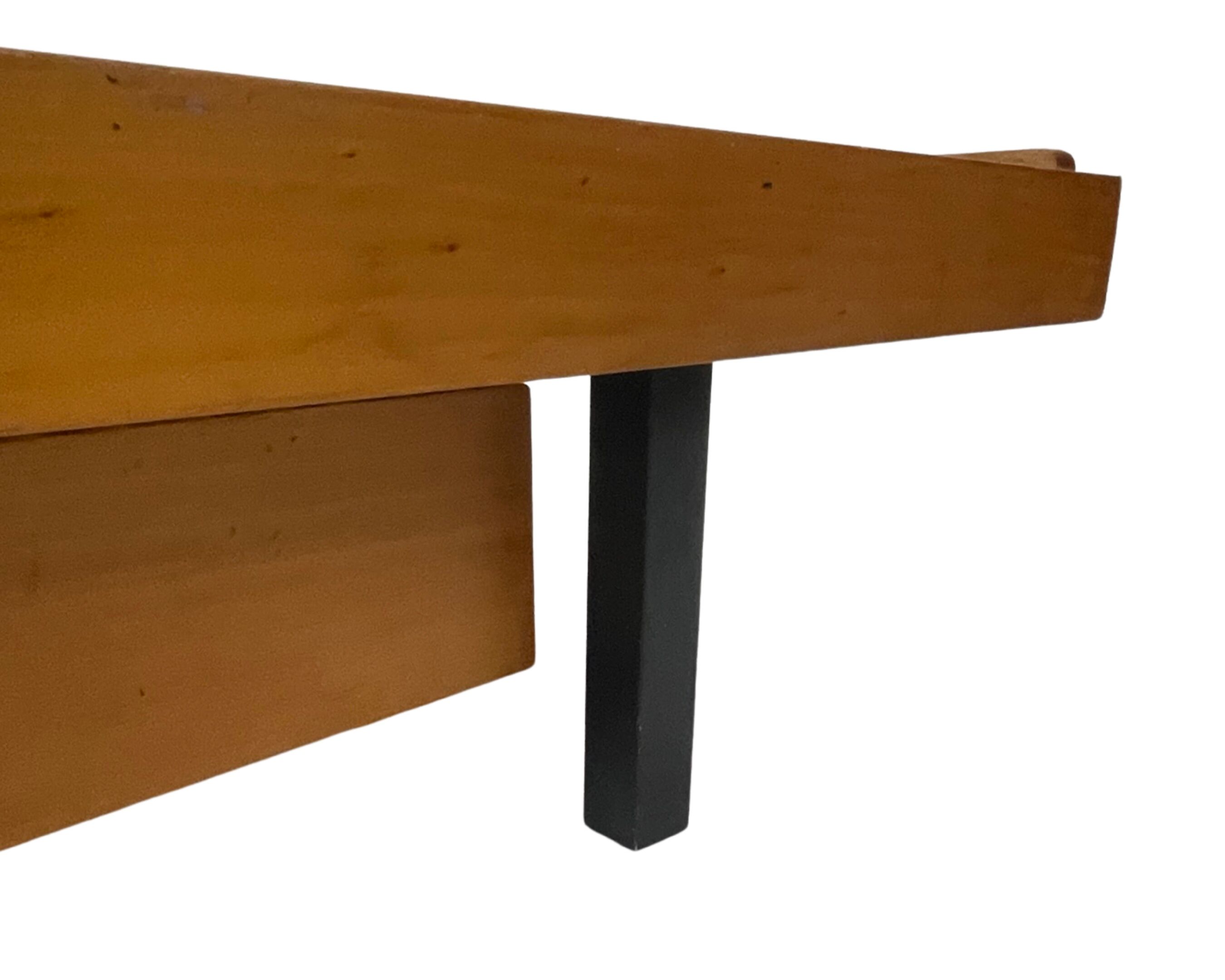 Vintage wooden bed with drawers, Netherlands, 1960 design Daybed