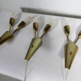 Gold Design Wall Lamps Sputnik 1950s