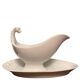 Ceramic gravy boat with a feline head, circa 1960