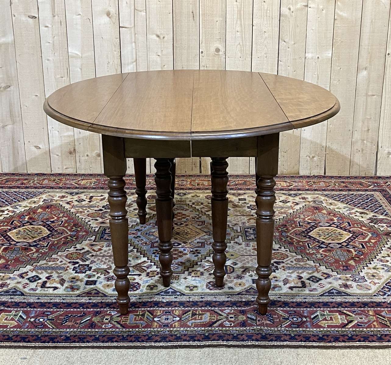 Louis Philippe style 8-foot mahogany table, beautifully made in the 1970s