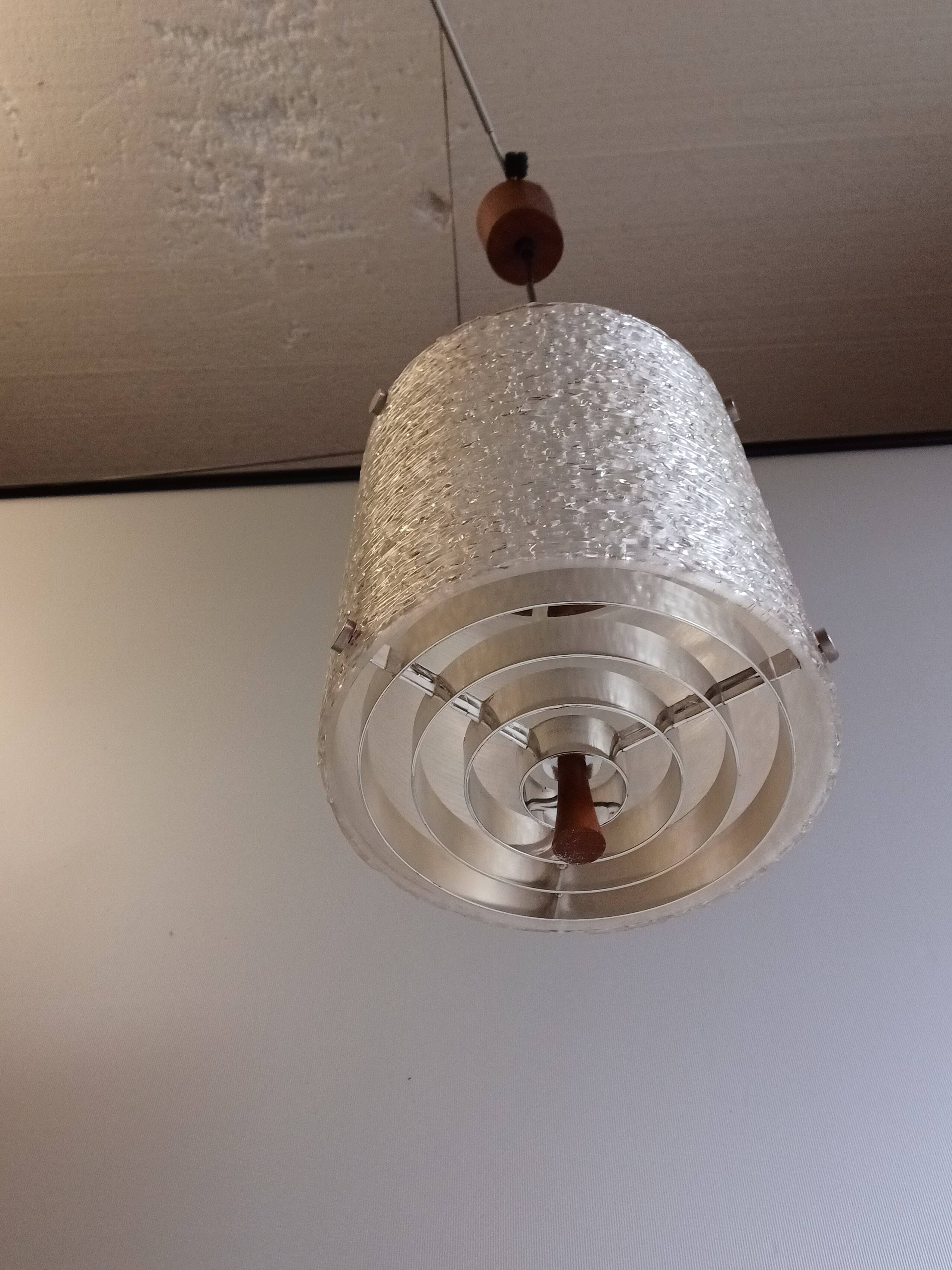 Vintage Scandinavian Pendant - in Perspex resin - 1950-60