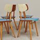 Lot de 4 chaises bois TON Bystrice Thonet bleu