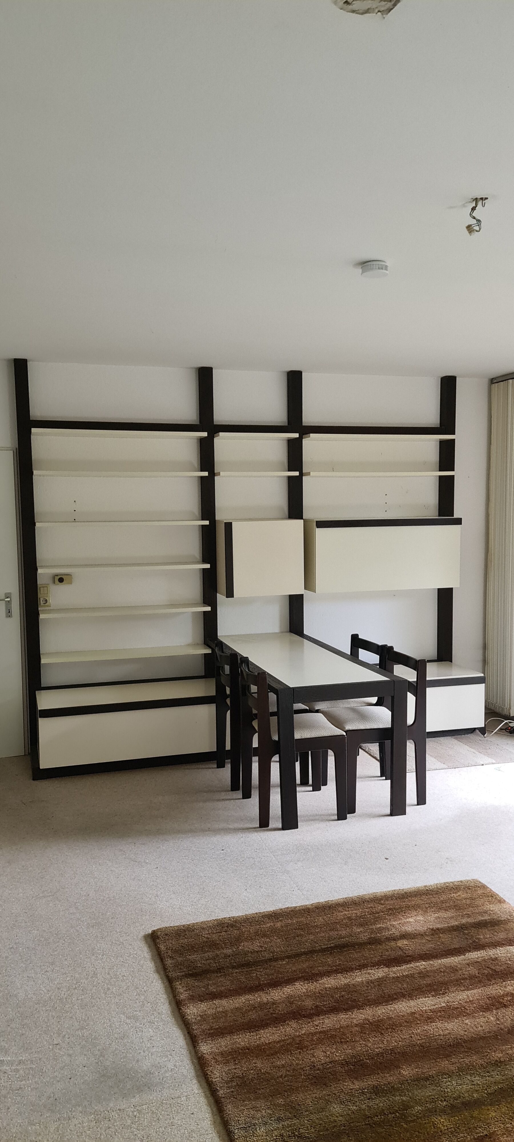 Vintage 70s wall unit and table "Neveada" bj J Penetenrieder