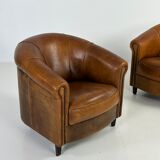 Set of 2 club armchairs