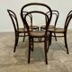 5 Thonet bistro chairs in curved wood