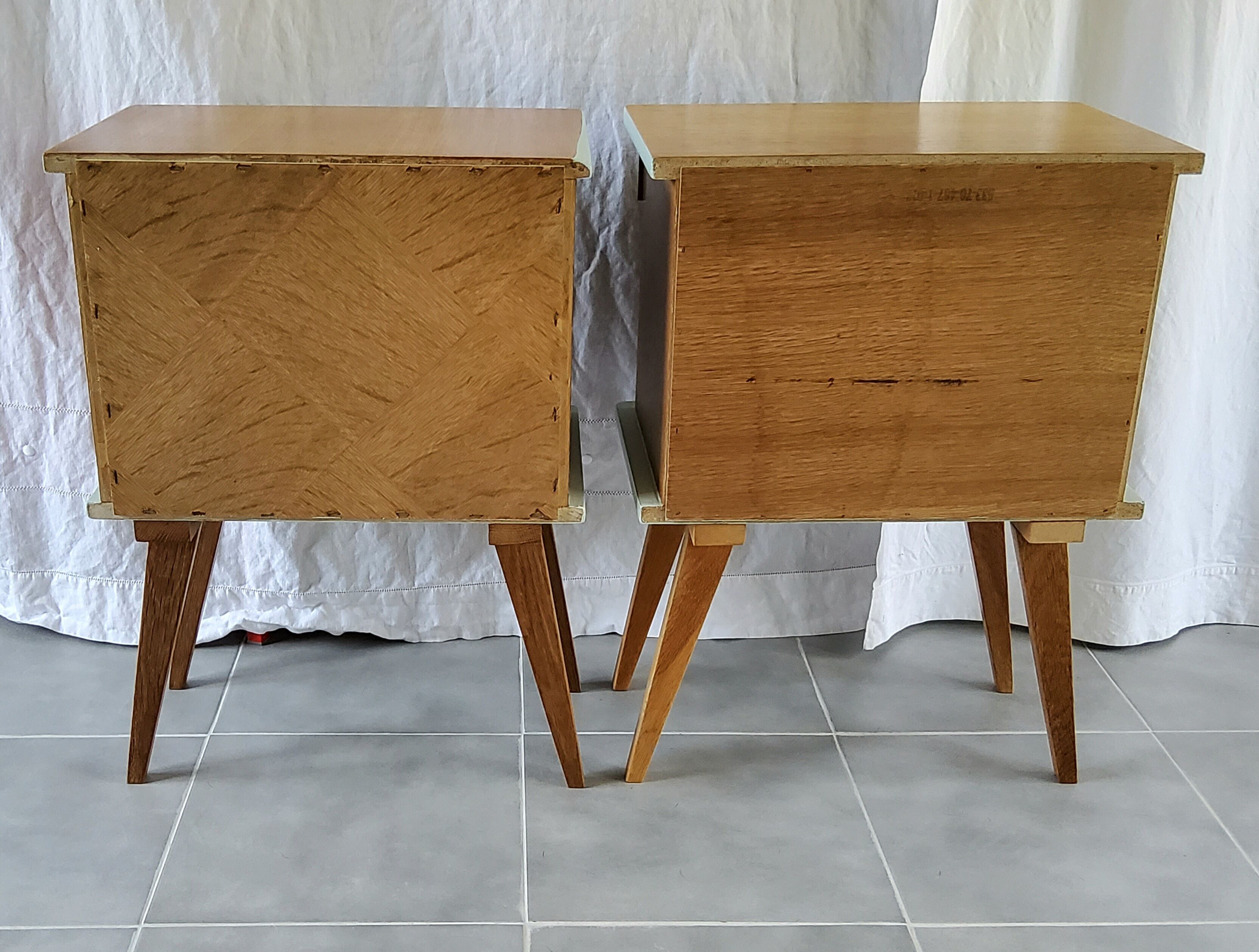 Pair of bedside tables 50s