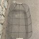 Large vintage metal mesh harvest basket