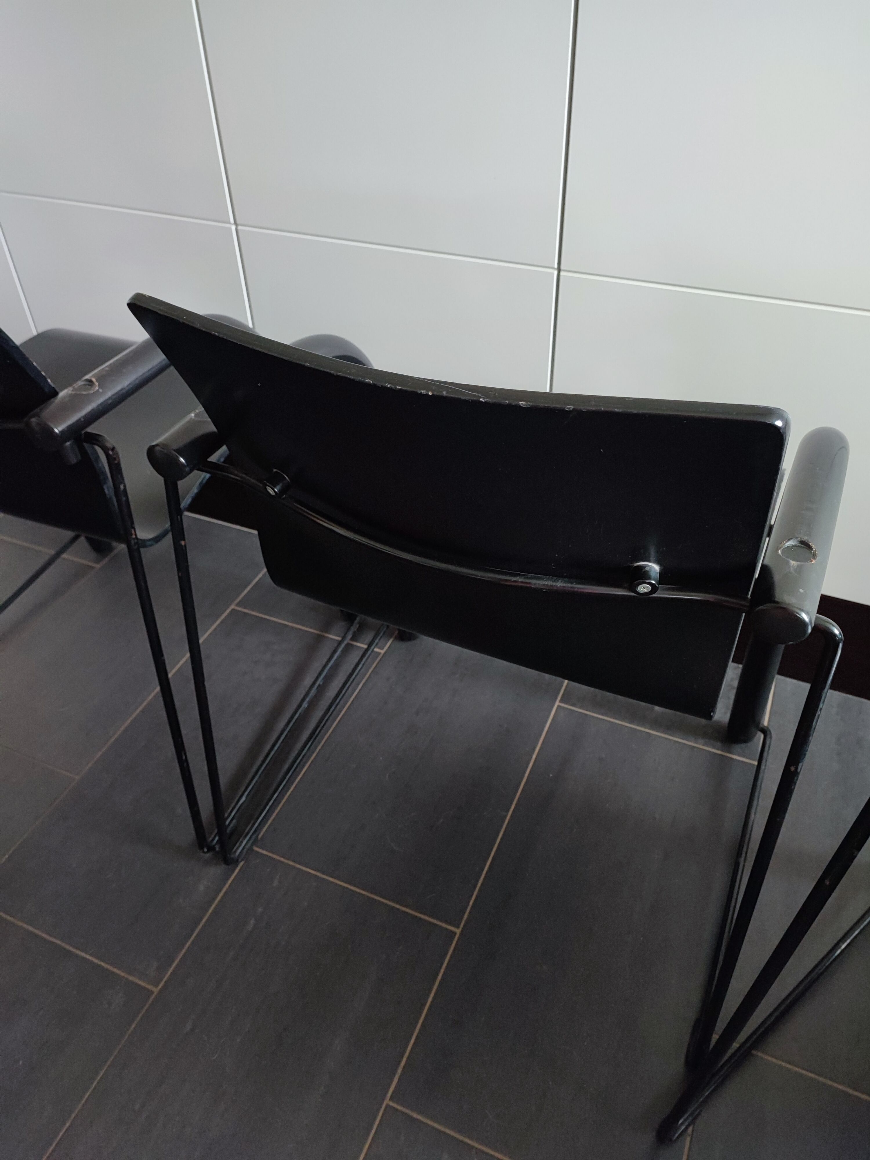 Thonet S320 black chairs