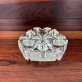 6 ice cube candle holders, molded glass