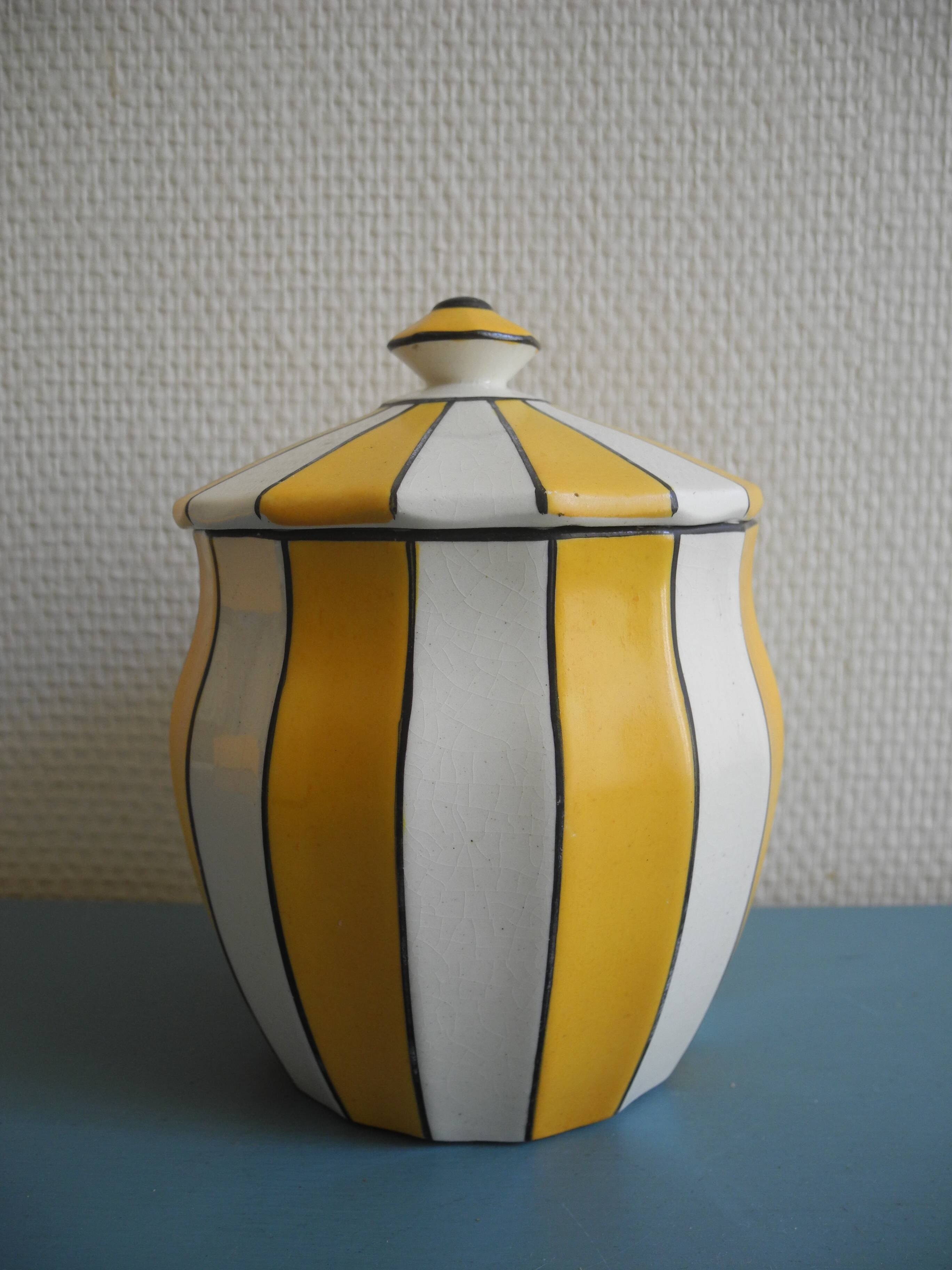 earthenware pot De Bruyn Fives Lille french earthenware jar art 1900