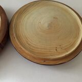 Bonbonniere in worked wooden floral painted patterns