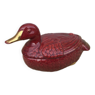 Duck-shaped terrine gaugant ceramic