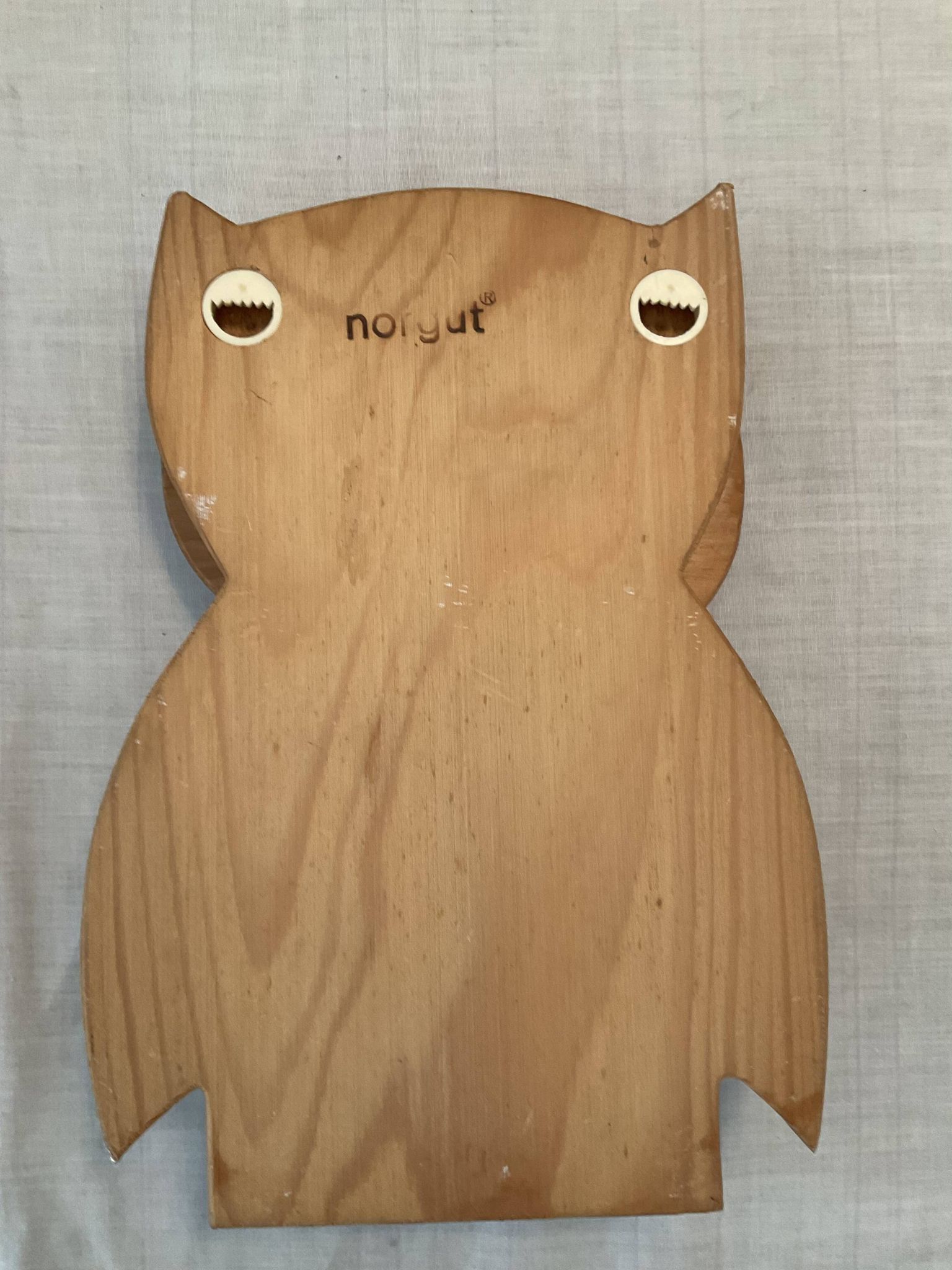 Porte manteau vintage hibou en bois