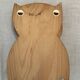 Vintage wooden owl coat rack