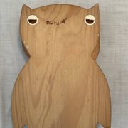 Porte manteau vintage hibou en bois