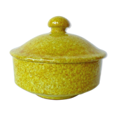 Glazed terracotta covered pot by vintage ITALY