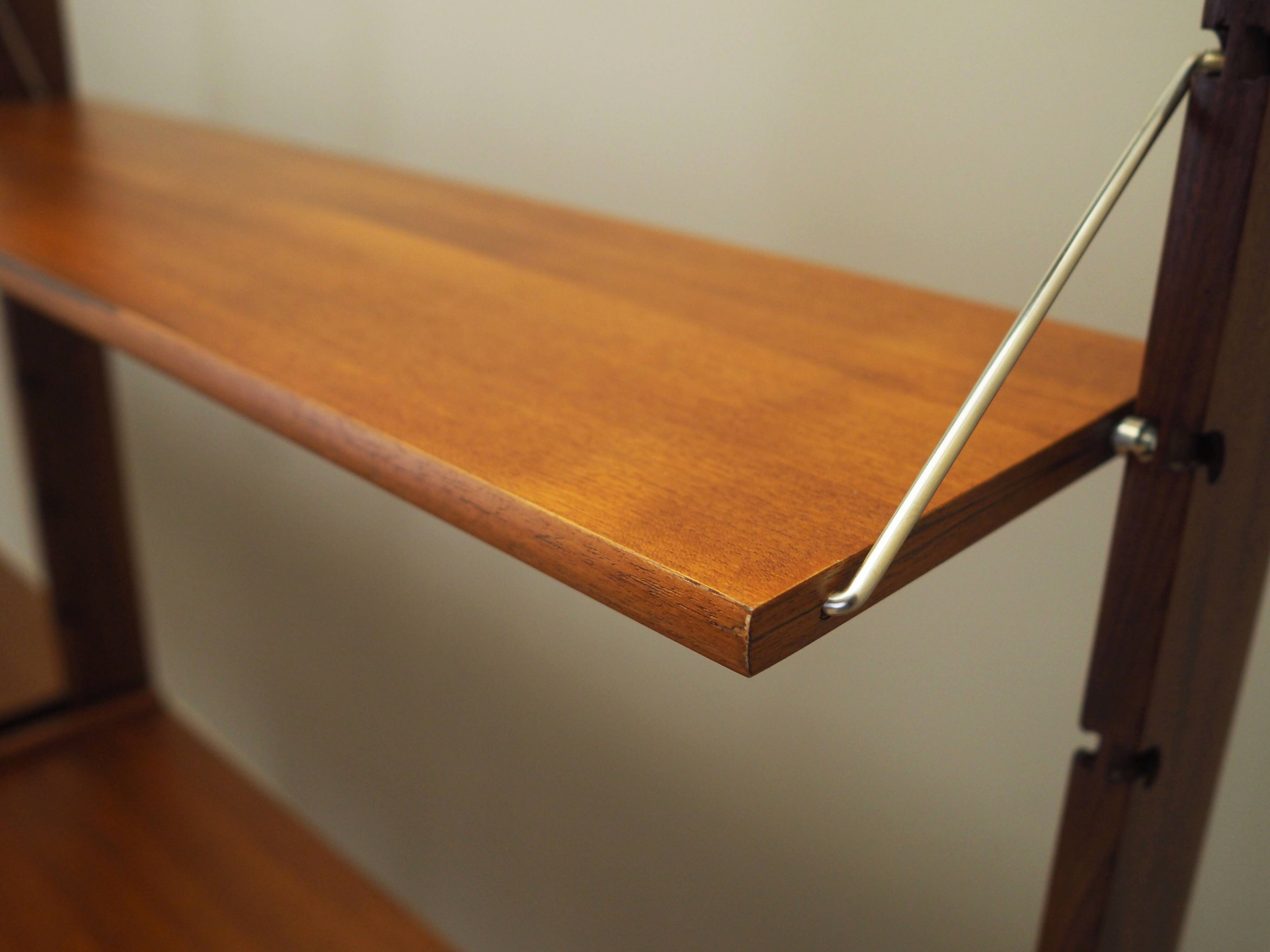 Teak system bookcase, Norwegian design, 1960s, production: Blindheim Mobelf