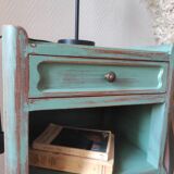 Pair of patinated bedside tables