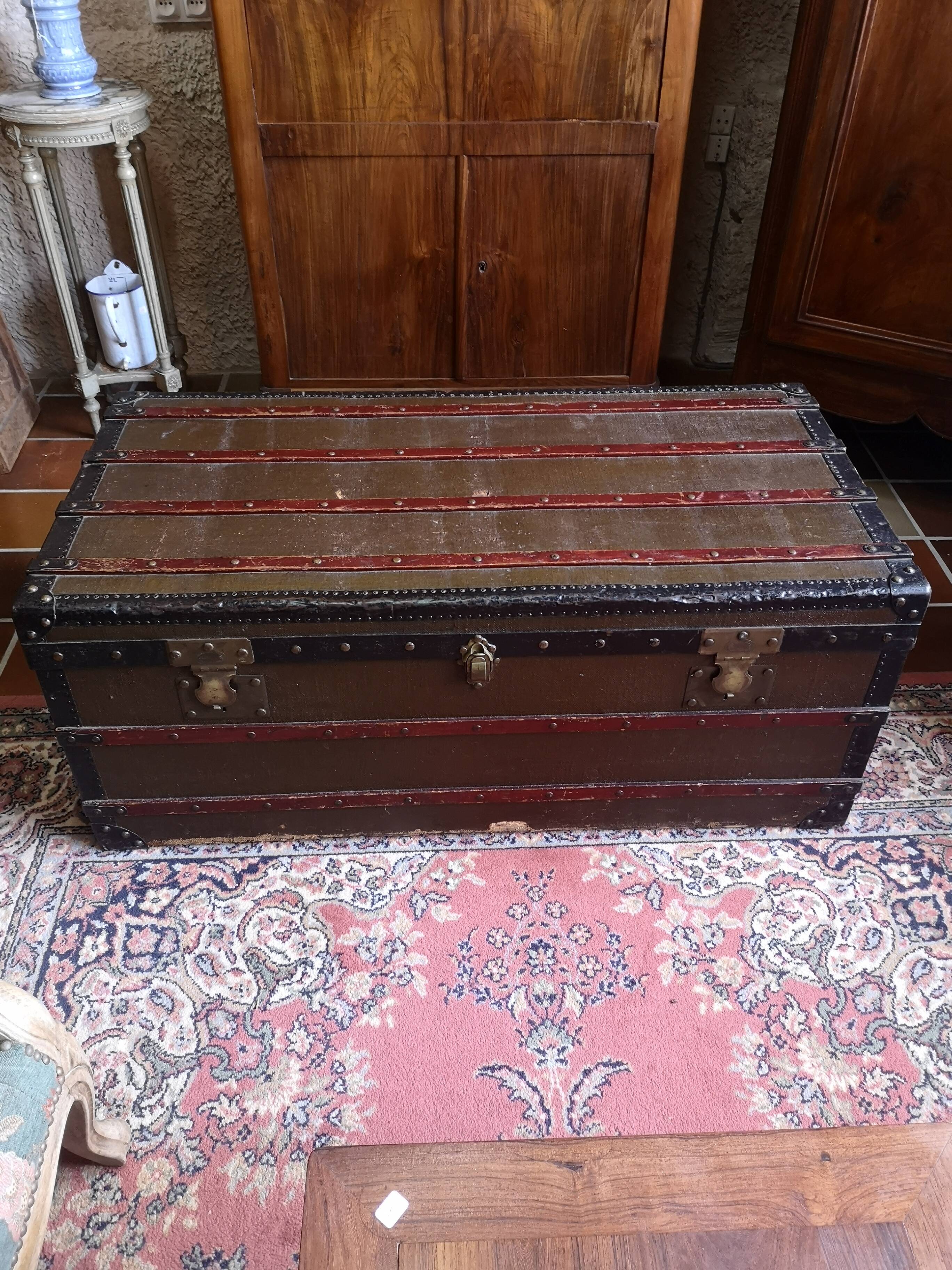 Ancient travel trunk